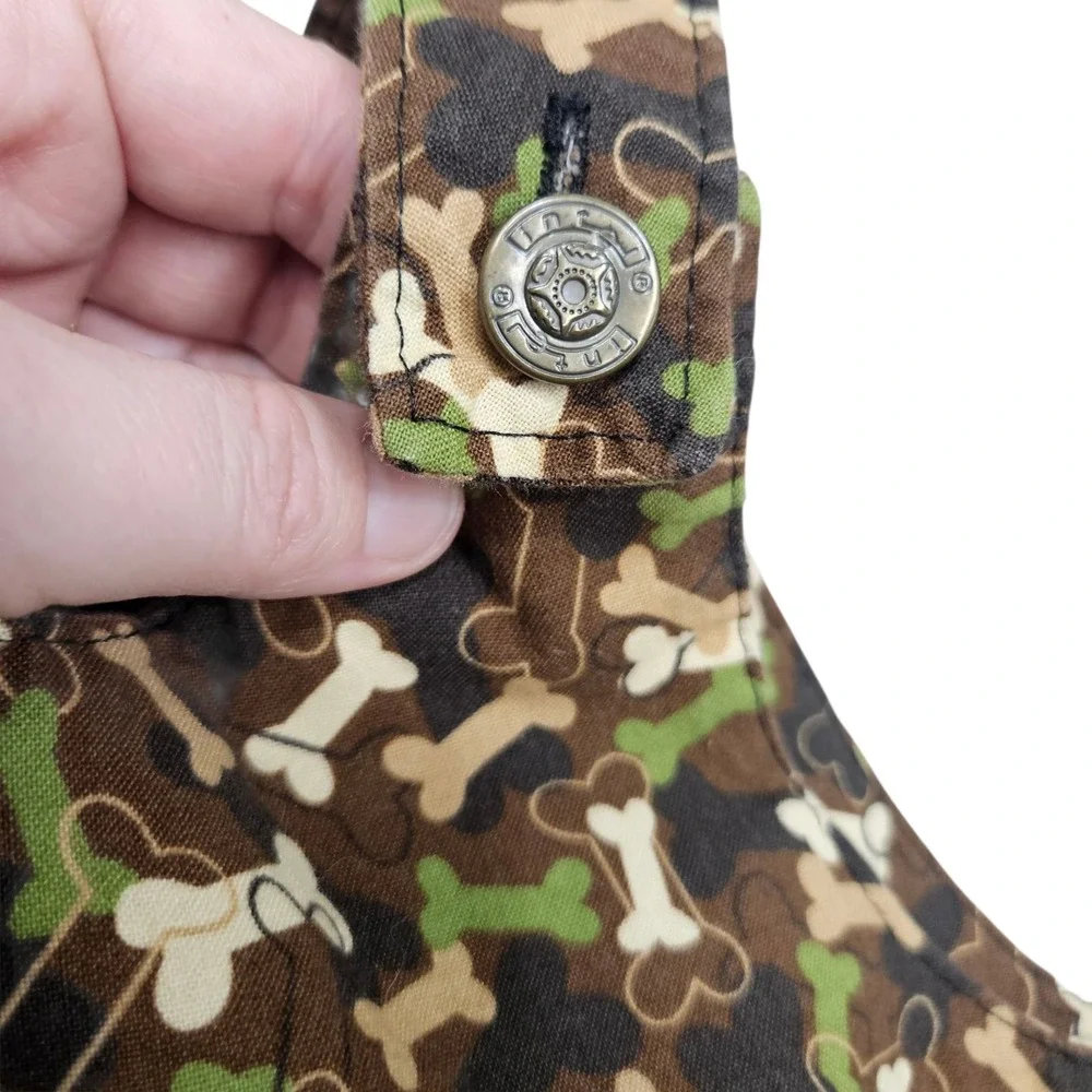 Homemade Dog‎ Bone Camo Baby Overalls Romper Snap Pocket Infant 18 Months Animal